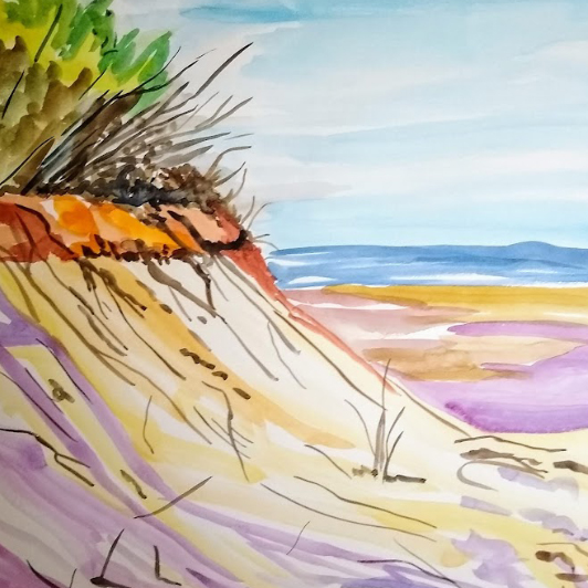 Tidal Beach on a Clear Day