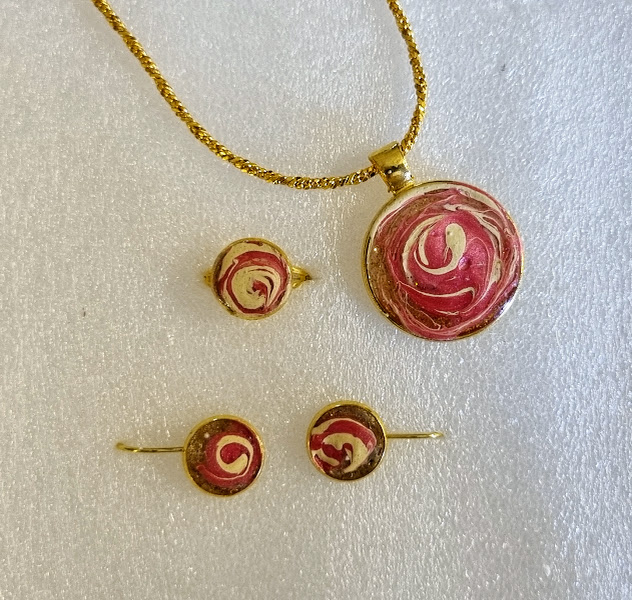 Pendant Set with Earrings & Adjustable Ring  # 5