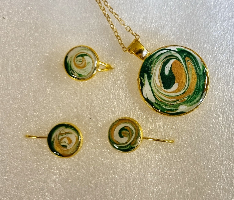 Pendant Set with Earrings & Adjustable Ring  # 6