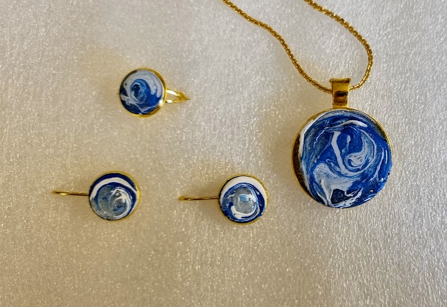 Pendant Set with Earrings & Adjustable Ring  # 7