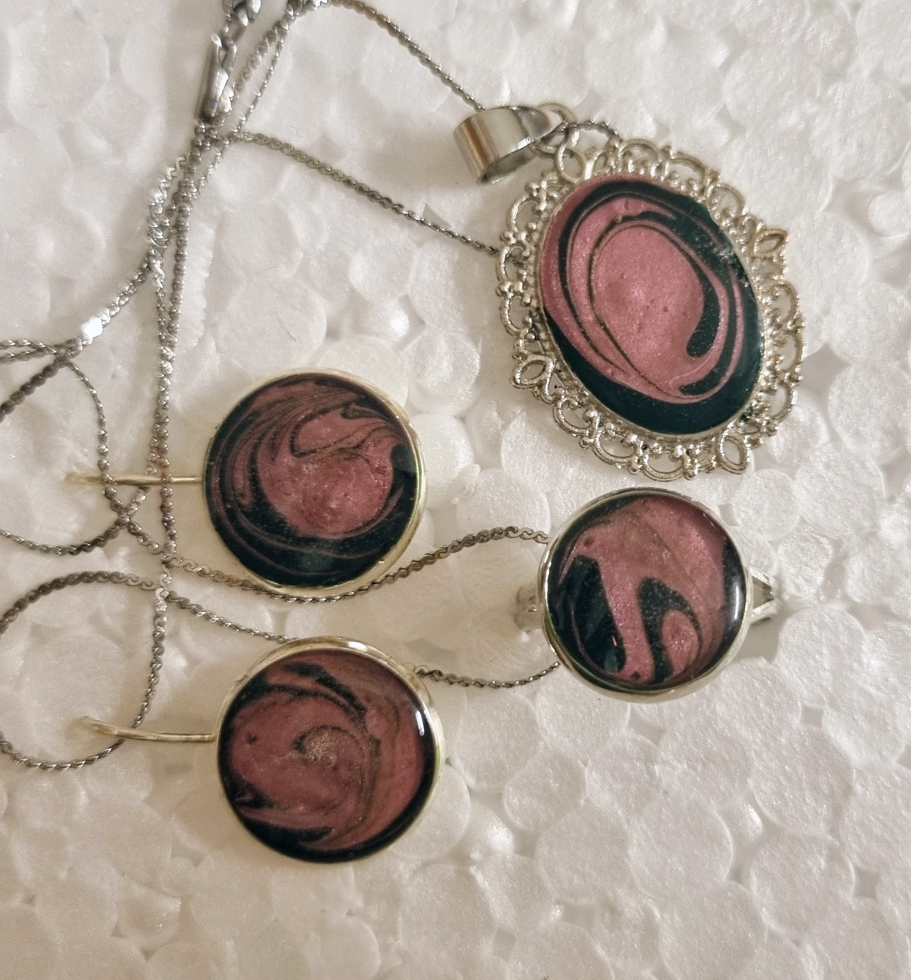 Pendant Set with Earrings & Adjustable Ring  # 14