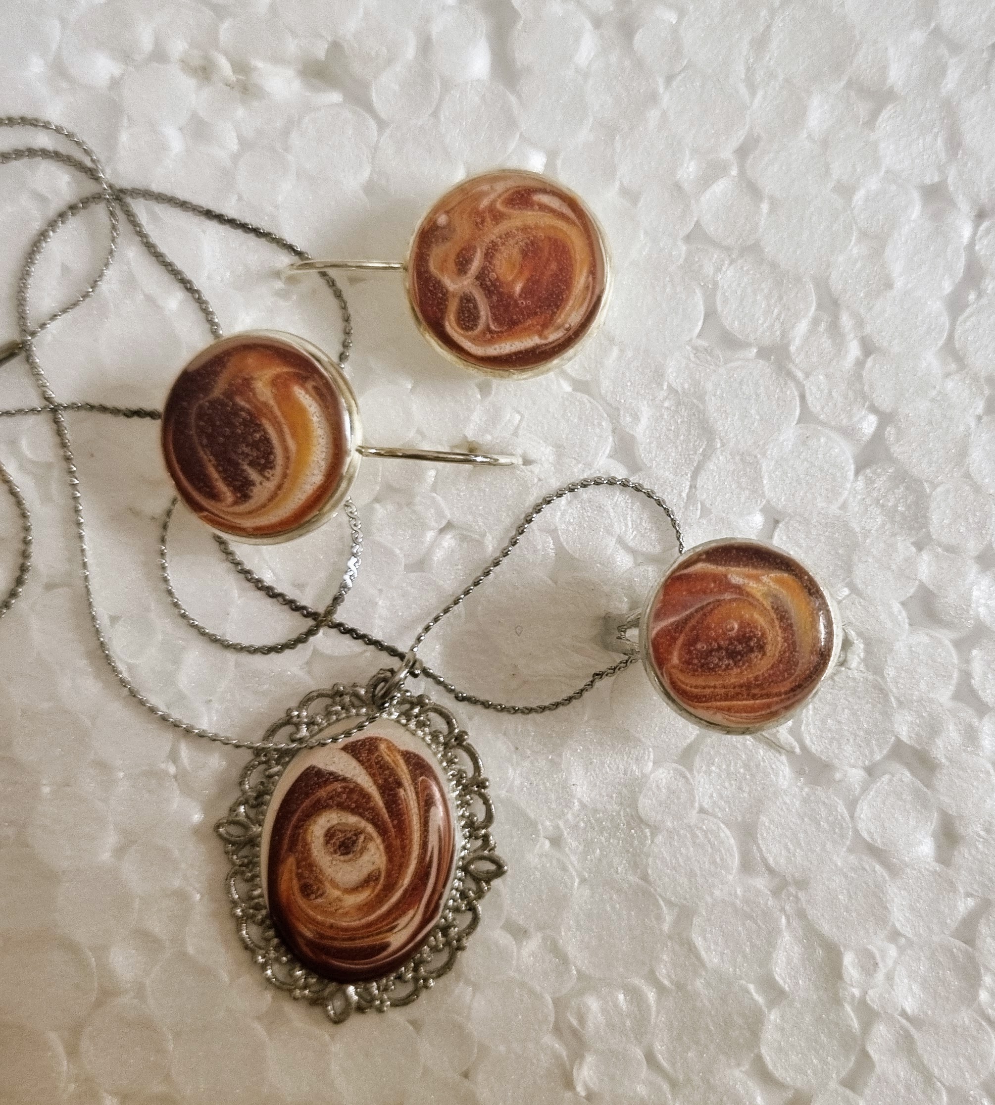 Pendant Set with Earrings & Adjustable Ring  # 13