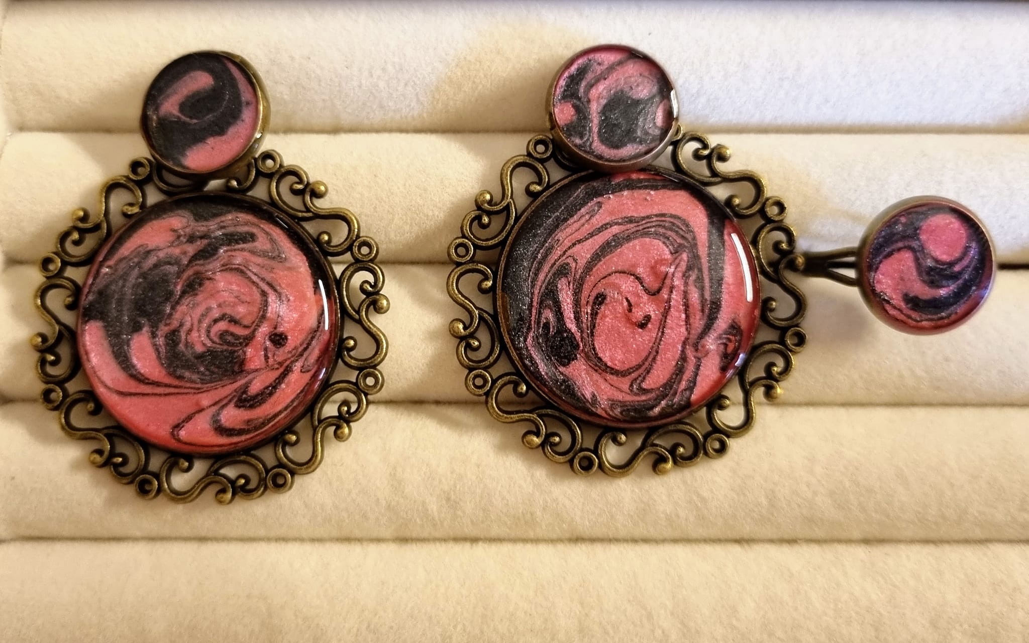 Earrings with Adjustable Ring # 1