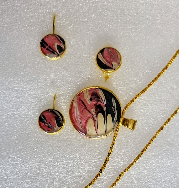 Pendant Set with Earrings & Adjustable Ring  # 16