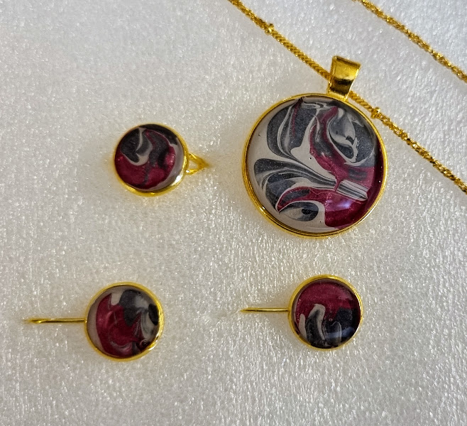Pendant Set with Earrings & Adjustable Ring  # 17