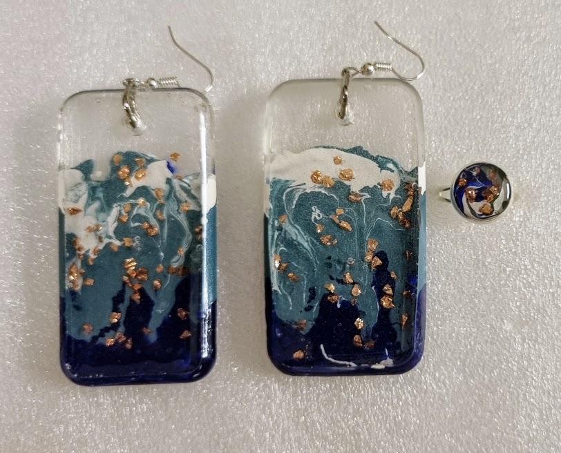 Earrings with Adjustable Ring # 4