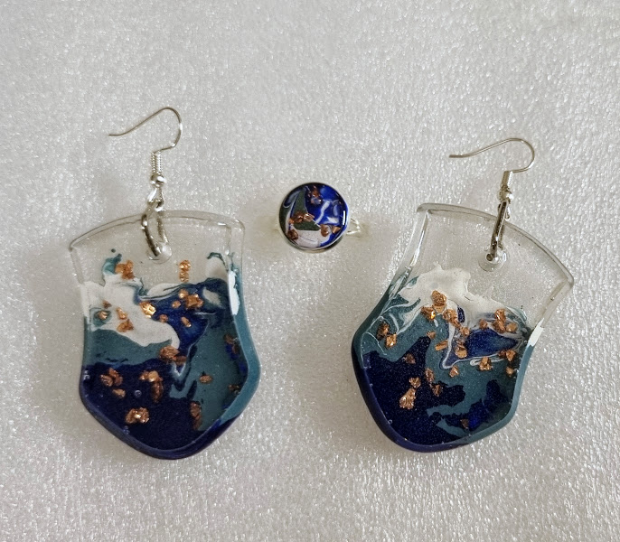 Earrings with Adjustable Ring # 5