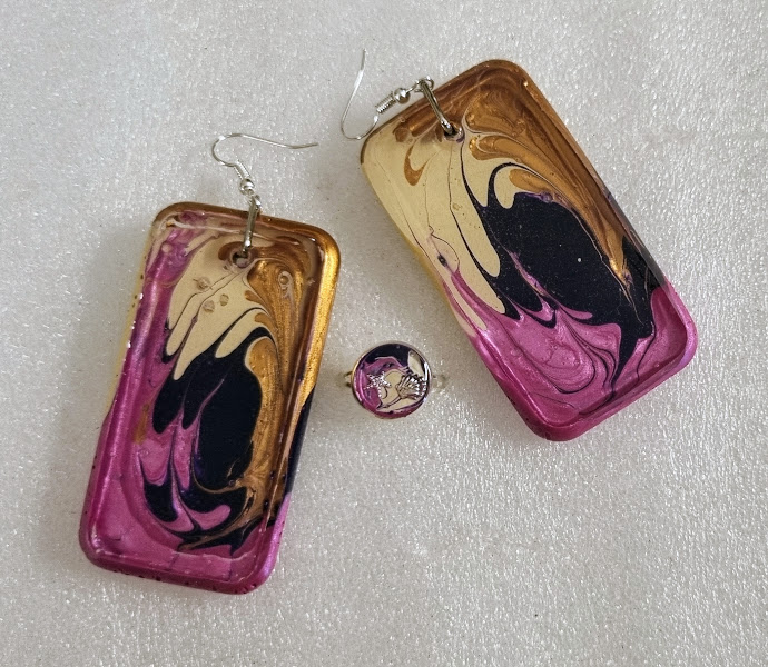 Earrings with Adjustable Ring # 10