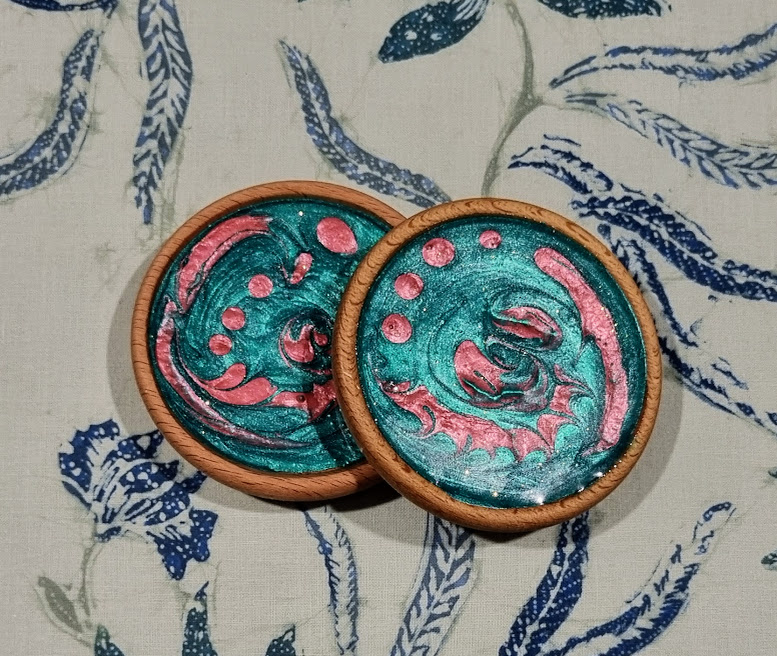 Wooden Coasters Pair # 3